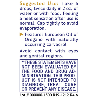 Oregano Oil (0.5 Fl Oz) With Dropper